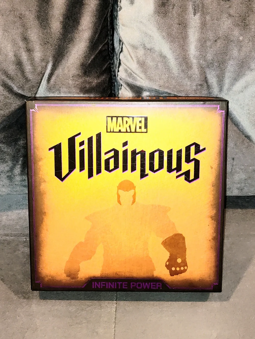 NOB MARVEL VILLAINOUS INFINITE POWER BOARD GAME GOLD BOX ARTWORK COMPLETE GAME